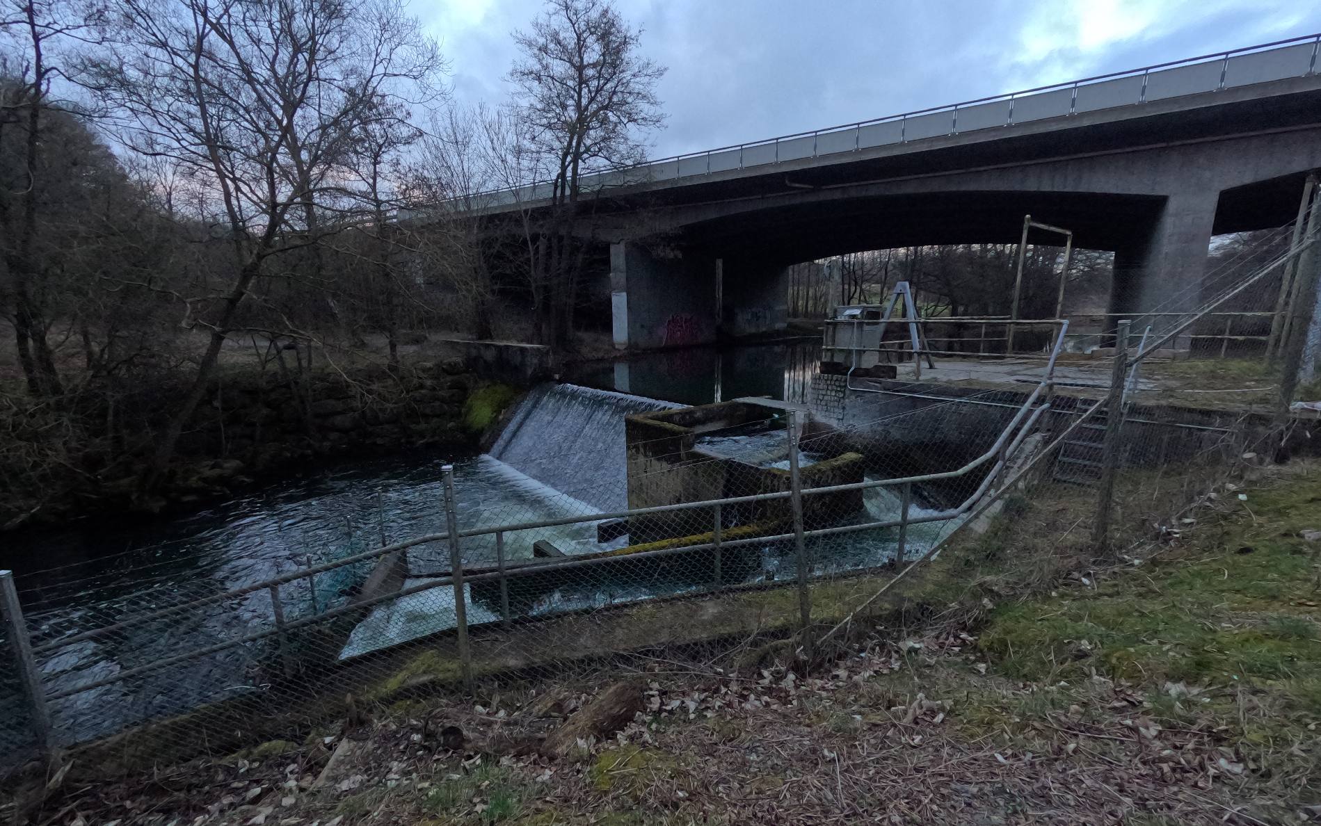 Ongoing lowering of the Görarp dam