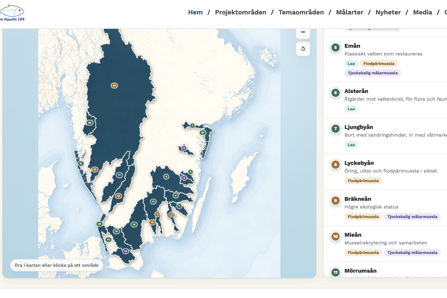 Den uppdaterade kartfunktionen underlättar sökningen.